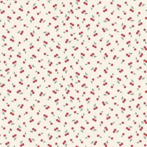 tissu motif thé et gâteaux